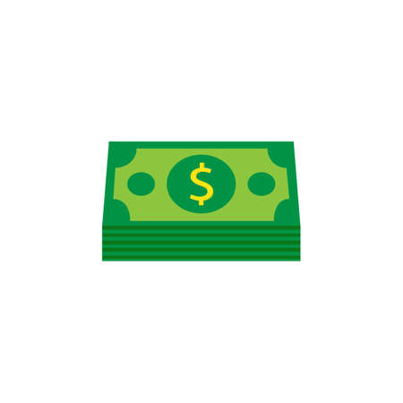 Bundle of money coin solid icon, finance and business, dollars sign vector graphics, a filled pattern on a white background, eps 10.のイラスト素材