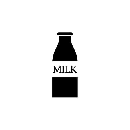 Bottle of milk solid icon, food drink elements, dairy sign, a filed pattern on a white background, eps 10.のイラスト素材