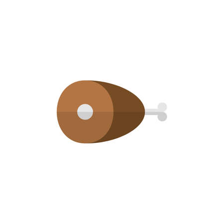 Beef Meat flat icon, food drink elements, meat products sign, a colorful solid pattern on a white background, eps 10.のイラスト素材