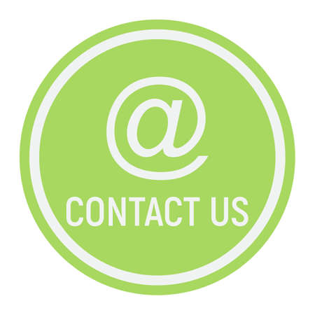 Email address flat icon, contact us and website button, vector graphics, a colorful solid pattern on a white background, eps 10.のイラスト素材