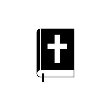 Holy bible book solid icon, religion elementsのイラスト素材