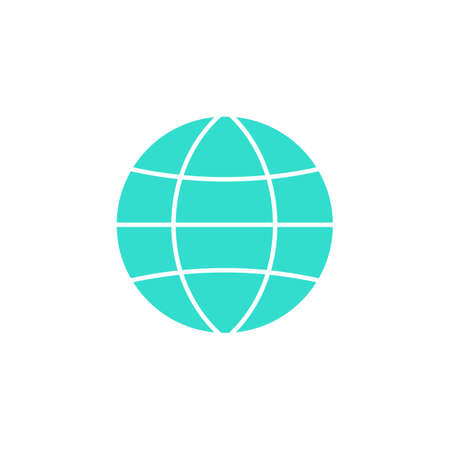 Globe station solid icon, world and earth, vector graphics, a colorful flat pattern on a white background, eps 10.のイラスト素材