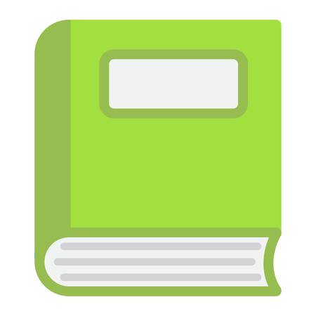 Book flat icon, Education and school, vector graphics, a colorful solid pattern on a white background, eps 10.のイラスト素材