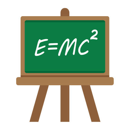 Blackboard flat icon, chalkboard and school, vector graphics, a colorful solid pattern on a white background, eps 10.のイラスト素材