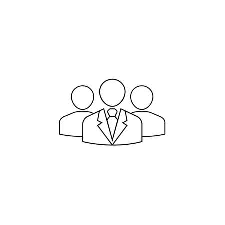 Team Leader line icon, people, vector graphics, a linear pattern on a white background, eps 10.のイラスト素材