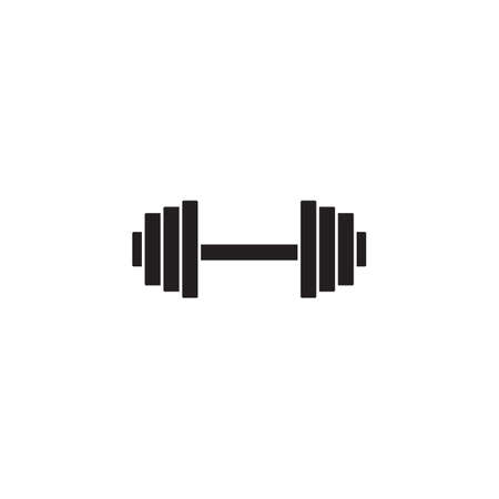 Dumbbel solid icon, gym tool, vector graphics, a filled pattern on a white background, eps 10.のイラスト素材