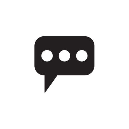 Message and speech bubbles solid icon, Modern sign for mobile interface, vector graphics, a filled pattern on a white background, eps 10.のイラスト素材