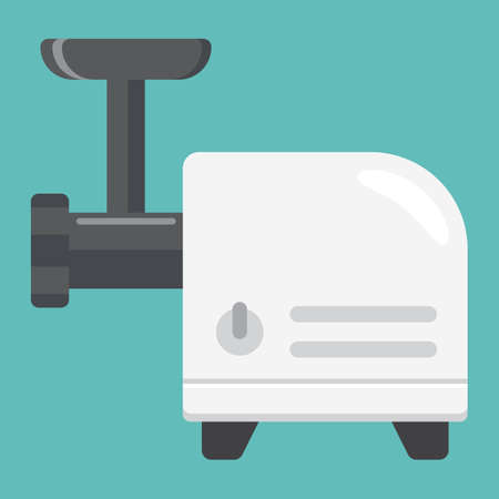 Meat grinder flat icon, household and appliance, a colorful solid patternのイラスト素材