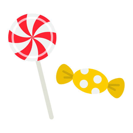 Candy flat iconのイラスト素材