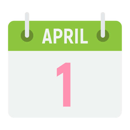 Easter calendar flat icon, easter and holiday, date sign vector graphics, a colorful solid pattern on a white background.のイラスト素材