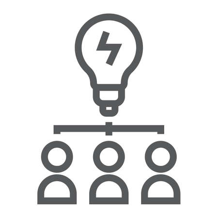 Lightbulb sign illustrationのイラスト素材