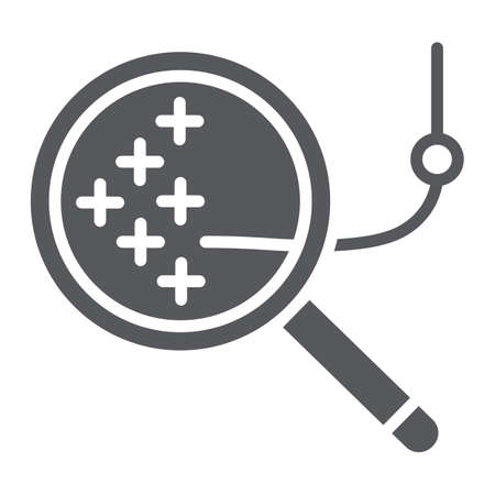 Cross stitch glyph icon, needlework and sew, embroidery sign, vector graphics, a solid pattern on a white background.のイラスト素材