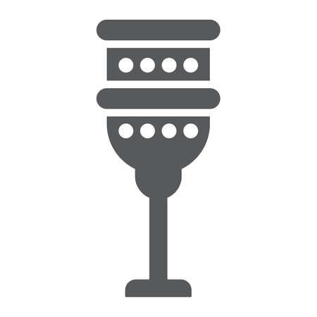 Holy chalice glyph icon, religion and prayer, religion cup sign, vector graphics, a solid pattern on a white background, eps 10のイラスト素材