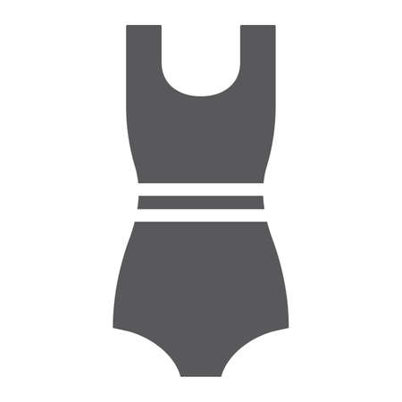 Swimming suit glyph icon, clothing and beachのイラスト素材