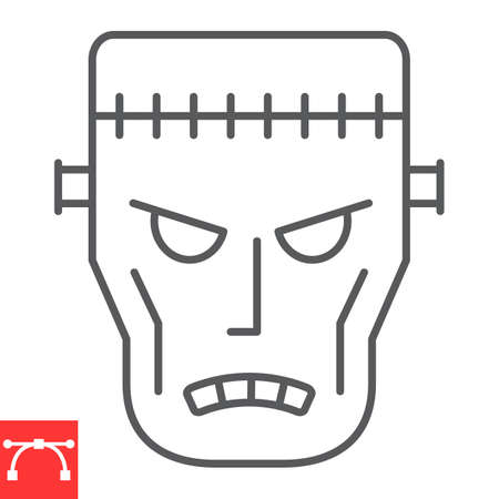Frankenstein line iconのイラスト素材