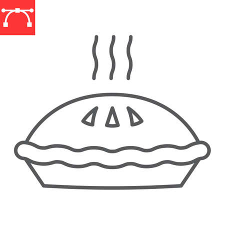 Pie line iconのイラスト素材