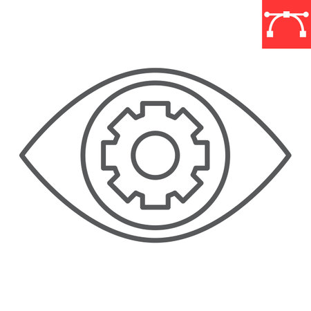 Vision line iconのイラスト素材