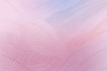 Abstract hand painted watercolor background with white tulips. Vector illustrationのイラスト素材