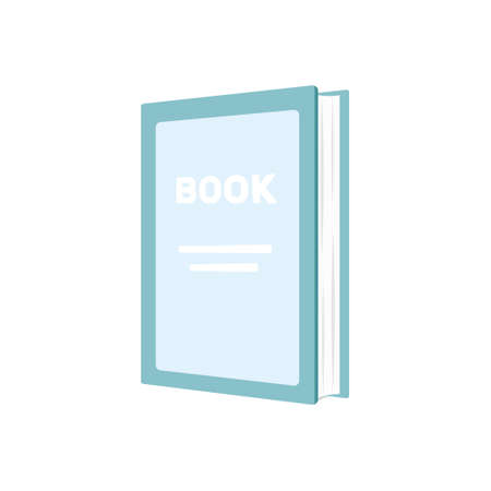 Reading book icon. Flat illustration of reading book vector icon for web isolated on white backgroundのイラスト素材