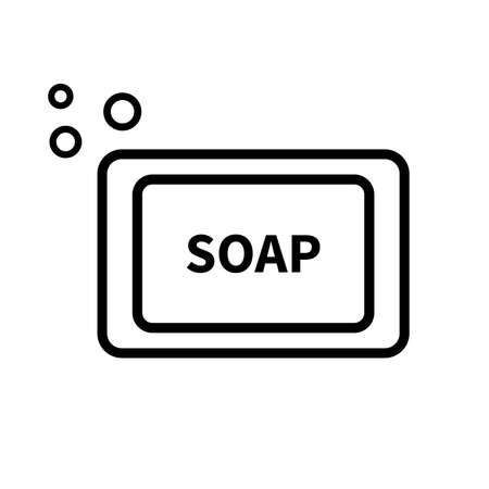 Soap icon. Single high quality outline symbol for web design or mobile app.の写真素材