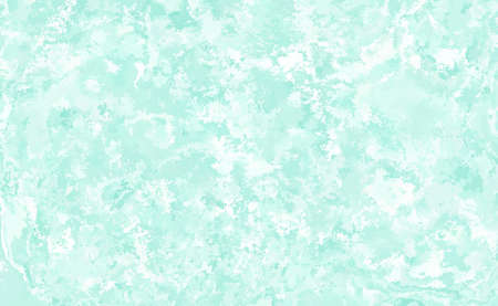 Mint abstract watercolor texture background. Green watercolour brush splash pattern. Pastel color background in paper art style. Vector turquoise illustration designのイラスト素材