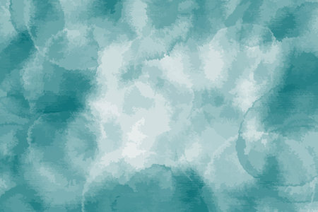 Abstract blue watercolor background. Water color paint brush paper texture. Vector pattern. Teal watercolour background. Blue art watercolor textureのイラスト素材