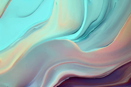 Abstract marble pattern. Watercolor marble background. Purple and blue colors. Liquid vector...