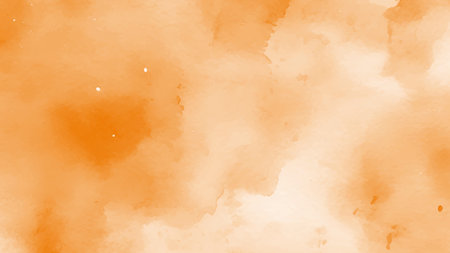 Abstract orange watercolor background. Orange water color splash texture. Grunge watercolour illustrationのイラスト素材