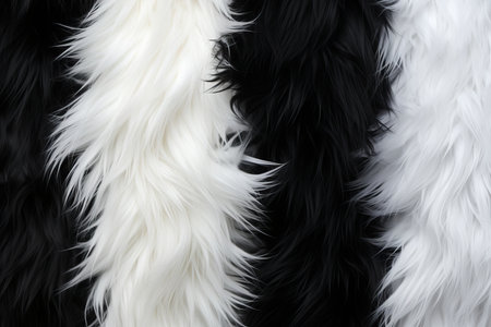 High res monochrome animal fur texture background for design, printing, and artistic projects.の素材