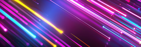 Vibrant abstract background with neon light streaks, ideal for modern digital use, full of energy...
