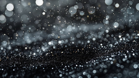 Bokeh background with shimmering light particles and glittering texture brings an elegant allure to design or projectの写真素材