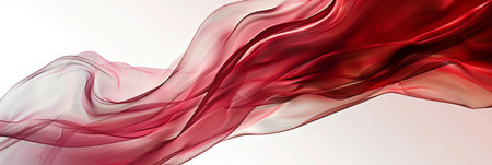 A stunningly beautiful blend of translucent red smoke gently flowing gracefully against a soft, dreamy backgroundの素材