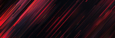 Vibrant abstract lines in rich red and deep black create a stunningly striking and modern background designの素材