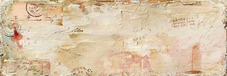 An abstract vintage watercolor background featuring soft pastel hues and subtle textures, ideal for design projects.の素材