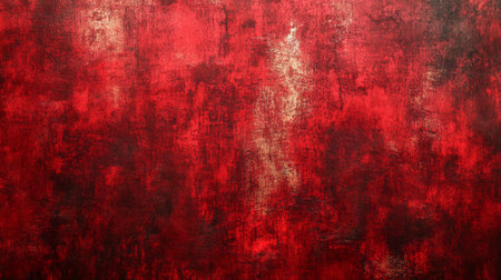 This is an abstract artwork that prominently features a boldly scratched bright red paint layered across a wide surface, which ultimately creates a distinctive gloomy and grunge aesthetic atmosphereの素材