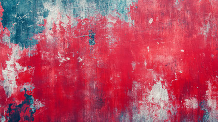 This artwork showcases a vibrant, scratched red background, creating a textured surface that captivates viewers with its unique grunge aesthetic, embodying modern creative expressionの素材