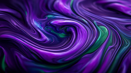 A striking abstract design featuring swirling purple and green colors, perfect for dynamic visual projects.の素材