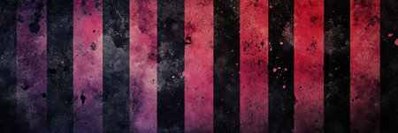The bold and textured striped background showcases a vintage and grunge aesthetic, effectively evoking eerie and chaotic vibes that can effortlessly capture the attention and intrigue of viewersの素材