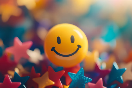 Embrace the joy and satisfaction that comes with using smiley faces, stars, and positive ratings, which can greatly enhance your experiences in both life and the world of business activitiesの素材