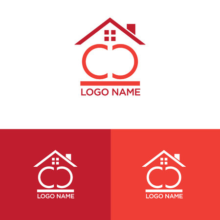 home logo designのイラスト素材