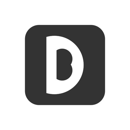 Vector illustration letter b and d logo companyのイラスト素材