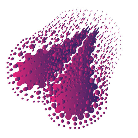 Abstract dots illustration clip art. illustration paint spill backgroundのイラスト素材