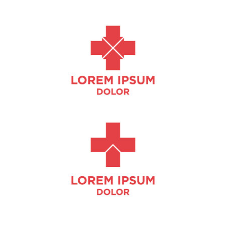 vector illustration symbol plus and arrow icon logo designのイラスト素材