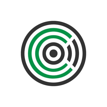 vector illustration abstract mosquito letter c icon logo designのイラスト素材