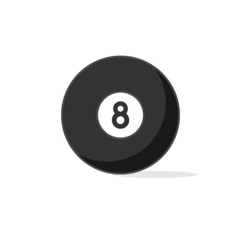 vector illustration sports ball billiard ball flat icon designのイラスト素材