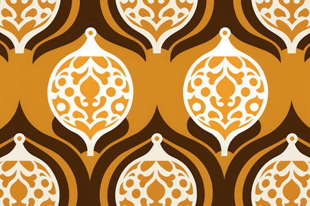 Seamless ramadan pattern with arabic lanterns.の写真素材