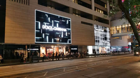 DOWNTOWN HONG KONG ISLAND AND VICTORIA HARBORのeditorial素材