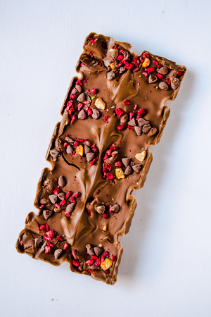 chocolate with candy on