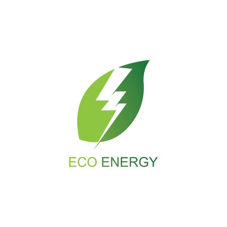 Eco energy logo template vector icon illustration designのイラスト素材