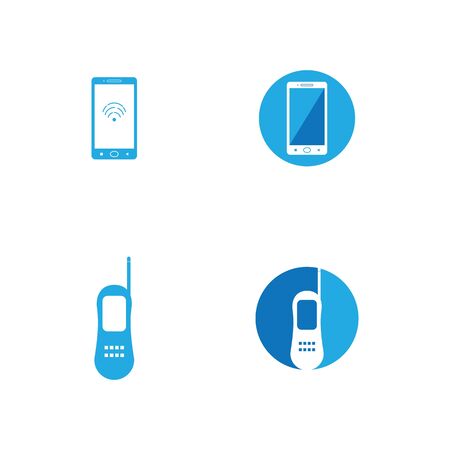 handphone logo vector template illustration designのイラスト素材